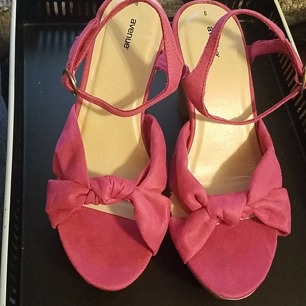 Hot Pink Sueded Sandals